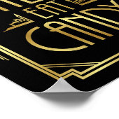 Gatsby Art Deco LAAT HEN SNOEP afdrukken Poster (Hoek)