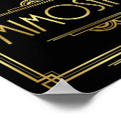 Gatsby Art Deco MIMOSA BAR Sign Print (Hoek)