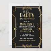 Gatsby, Art Deco, murder mystery, Soirees Kaart (Voorkant)