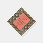 Gatsby  Art Deco New Years Eve Party Servet (Hoek)