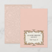 Gatsby Art Deco Nouveau Kant Nep Goud Kleur Tulpen Kaart (Voorkant / Achterkant)