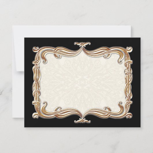 Gatsby Art Deco Nouveau Kant Nep Goud Tulp (Voorkant)