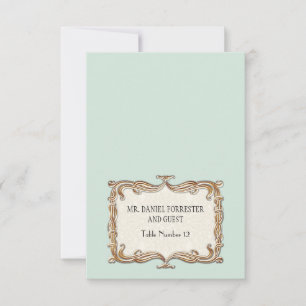 Gatsby Art Deco Nouveau Kant Nep Goud Tulp Kaart