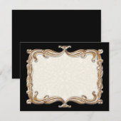 Gatsby Art Deco Nouveau Lace Faux Gold Tulip (Voorkant / Achterkant)