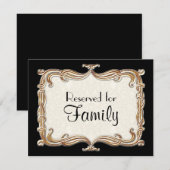 Gatsby Art Deco Nouveau Lace Faux Gold Tulip Kaart (Voorkant / Achterkant)