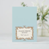 Gatsby Art Deco Nouveau Lace Faux Gold Tulip Kaart (Staand voorkant)