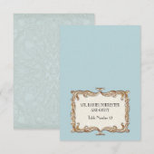 Gatsby Art Deco Nouveau Lace Faux Gold Tulip Kaart (Voorkant / Achterkant)