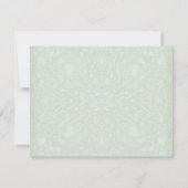 Gatsby Art Deco Nouveau Lace Faux Gold Tulip Kaart (Achterkant)