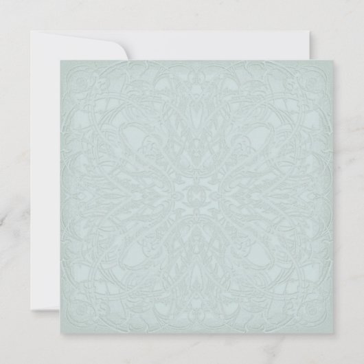 Gatsby Art Deco Nouveau Lace Faux Gold Tulip Kaart (Achterkant)