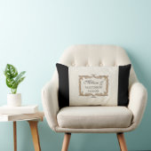 Gatsby Art Deco Nouveau Lace Faux Gold Tulip Kussen (Stoel)