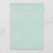 Gatsby Art Deco Nouveau Lace Faux Gold Tulip Menu (Achterkant)