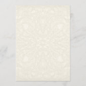 Gatsby Art Deco Nouveau Lace Faux Gold Tulip Menu (Achterkant)