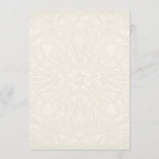 Gatsby Art Deco Nouveau Lace Faux Gold Tulip Menu (Achterkant)