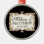 Gatsby Art Deco Nouveau Lace Faux Gold Tulip Metalen Ornament (Voorkant)