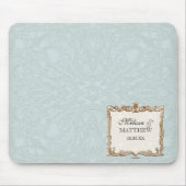 Gatsby Art Deco Nouveau Lace Faux Gold Tulip Muismat (Voorkant)