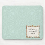 Gatsby Art Deco Nouveau Lace Faux Gold Tulip Muismat (Voorkant)