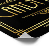Gatsby Art Deco SNOEP BAR Afdrukken Poster (Hoek)