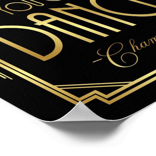 Gatsby Art Deco TRUST ME U KUNT AFSCHAFTKENEN Poster (Hoek)