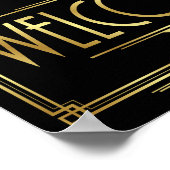 Gatsby Art Deco WELCOME Sign Print (Hoek)