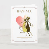 Gatsby Black Cats Bruiloft Dank je Kaart (Voorkant)