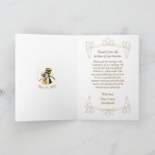 Gatsby Black Cats Bruiloft Dank je Kaart (Binnen)