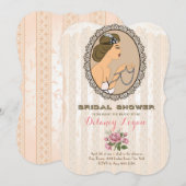 Gatsby Bridal Shower Kaart (Voorkant / Achterkant)