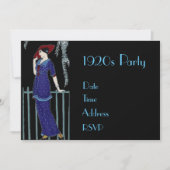 Gatsby costume party uit de jaren '20 kaart (Voorkant)