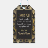 Gatsby Dank u Labels 1920's Labels Twenties Bruilo Cadeaulabel (Voorkant)