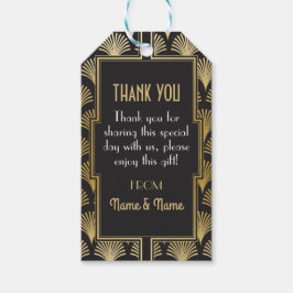 Gatsby Dank u Labels 1920's Labels Twenties Bruilo Cadeaulabel