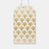 Gatsby Dank u Labels Labels 1920's Art Deco Bruilo Cadeaulabel (Achterkant)