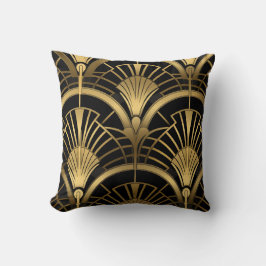 Gatsby Eventures - Zwart en Art Deco Gold Kussen