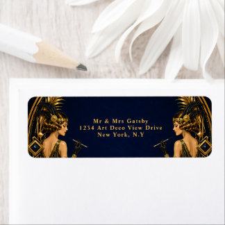 Gatsby flapper girls elegante thema bruiloft  etiket