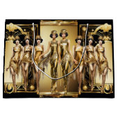 Gatsby flapper meisjes goud zwart thema evenement groot cadeauzakje (Voorkant)