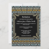 Gatsby foto Art Deco chic uit 1920 Kaart (Achterkant)