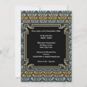 Gatsby foto Art Deco chic uit 1920 Kaart (Achterkant)