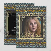 Gatsby foto Art Deco chic uit 1920 Kaart (Voorkant / Achterkant)