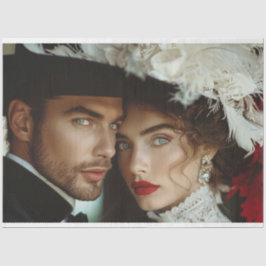 Gatsby Gala Lady en Gent Decoupage Tissuepapier