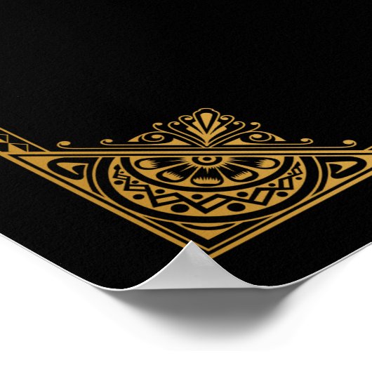 Gatsby geïnspireerd trouwbord SNOEP BAR Poster (Hoek)