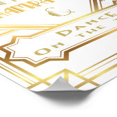 Gatsby geïnspireerde Tijd om Champagne Poster te d (Hoek)