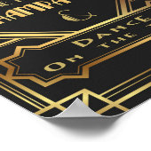 Gatsby geïnspireerde Tijd om Champagne te Drinken  Poster (Hoek)