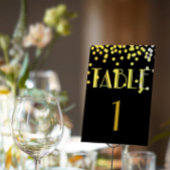 Gatsby & Glam Black & Gold Wedding Suite Kaart