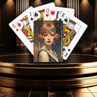 Gatsby Glamour Glans Pokerkaarten