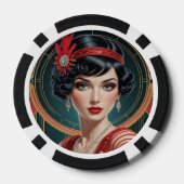 Gatsby Glamour Poker Chips (Achterkant)