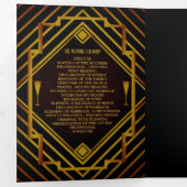 Gatsby Gold 2020 trouwprogramma Drieluik Programma (Binnenzijde eerst)