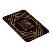 Gatsby Gold 2020's huwelijk bewaart de datum Magneet (Rechterzijde)