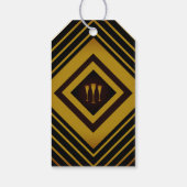 Gatsby Gold 2020's huwelijk Cadeaulabel (Achterkant)