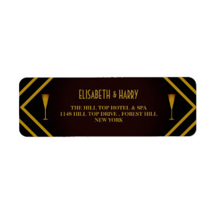 Gatsby Gold 2020's huwelijk Etiket