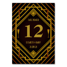 Gatsby Gold 2020's huwelijk Kaart