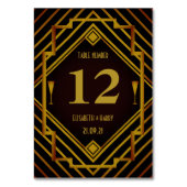 Gatsby Gold 2020's huwelijk Kaart (Voorkant)