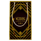 Gatsby Gold 2020's huwelijk Klein Cadeauzakje (Voorkant)